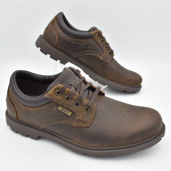 Rockport Other - NWOT Rockport Storm Surge Plain Toe Oxfords, Dark Tan/Brown, Men's Size 7.5